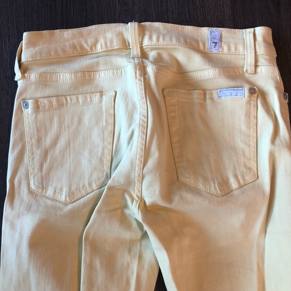 🎉TAKE 50% OFF! 7 For All Mankind Yellow Jeans - Picture 3 of 3